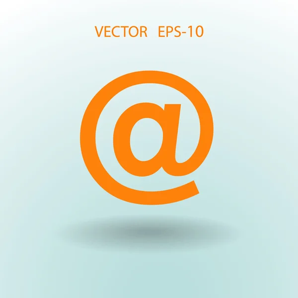 Ícone plano de e-mail — Vetor de Stock