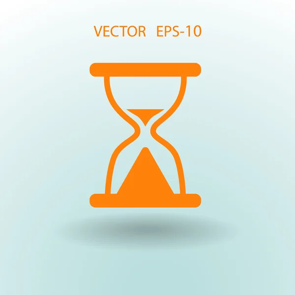 Flat ikonen av timglas — Stock vektor