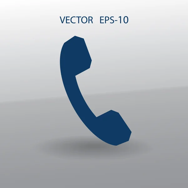 Flat ikonen av en telefon — ストックベクタ