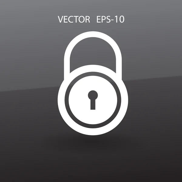 Flat ikonen för lås — Stock vektor