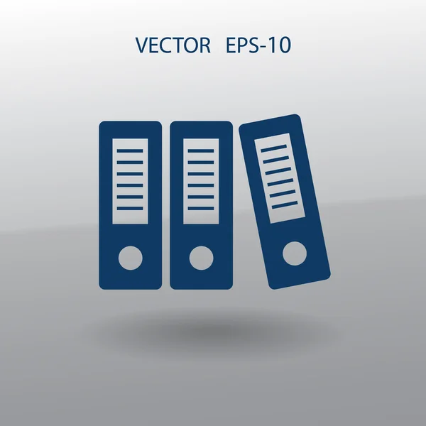 Plat lange schaduw rij van bindmiddelen pictogram, vectorillustratie — Stockvector