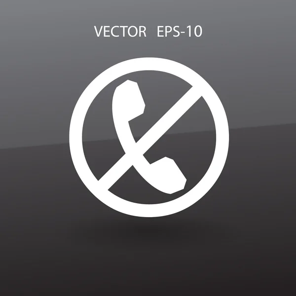 Vypnutí telefonu ikonu — Stockový vektor