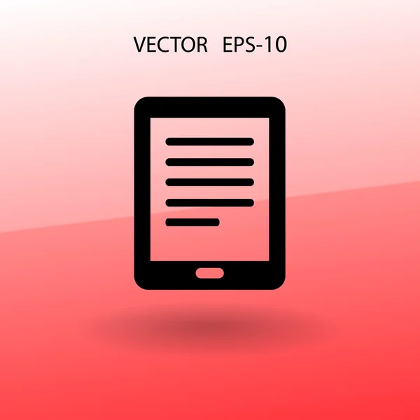 Platte pictogram van touchpad — Stockvector