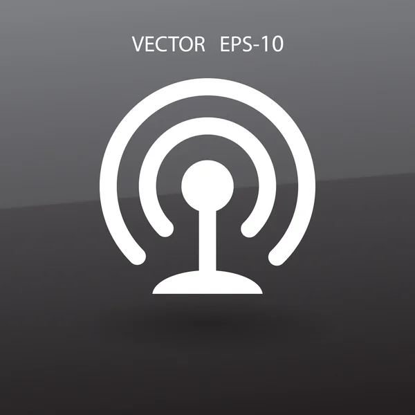 Flat icon of wifi — Stock Vector
