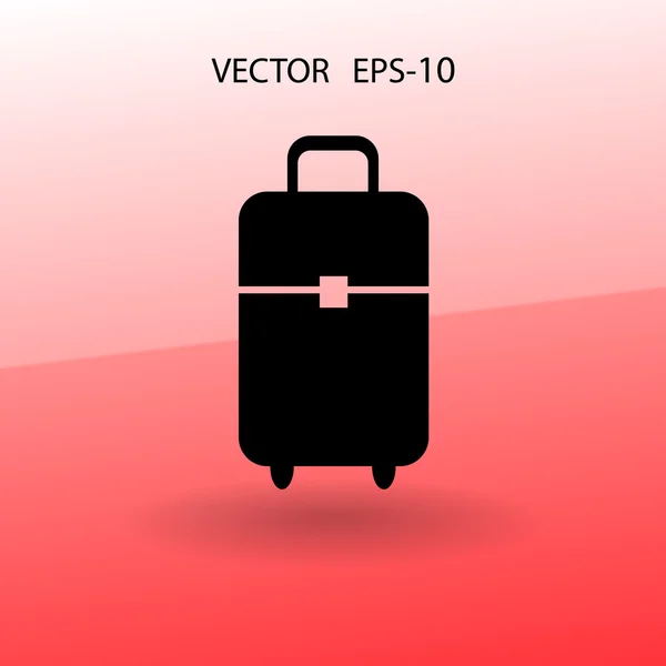 Icono plano de la bolsa — Vector de stock