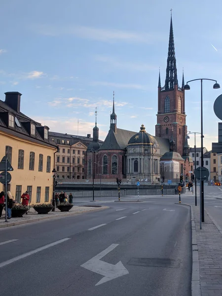Стокгольм Швеция Апреля 2019 Года Взгляд Церкви Риддархолмен Апреля 2019 — стоковое фото