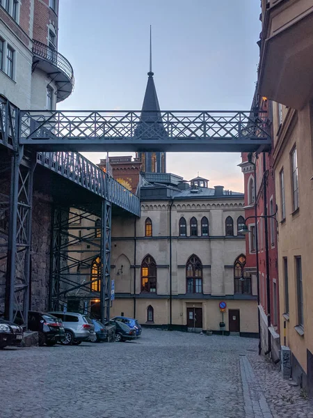 Стокгольм Швеция Апреля 2019 Года Вид Старые Здания Гамла Стан — стоковое фото