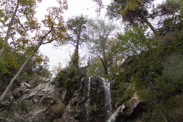 Het Uitzicht Een Omgevallen Beek Natuurpad Naar Millomeris Waterval Pano — Stockfoto