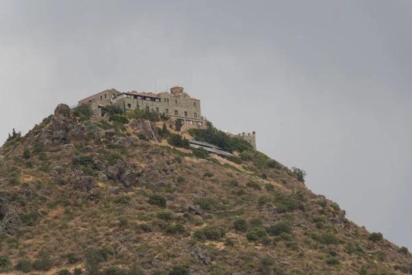 Larnaka Chypre Octobre 2019 Vue Monastère Stavrovouni Monastère Croix Précieuse — Photo