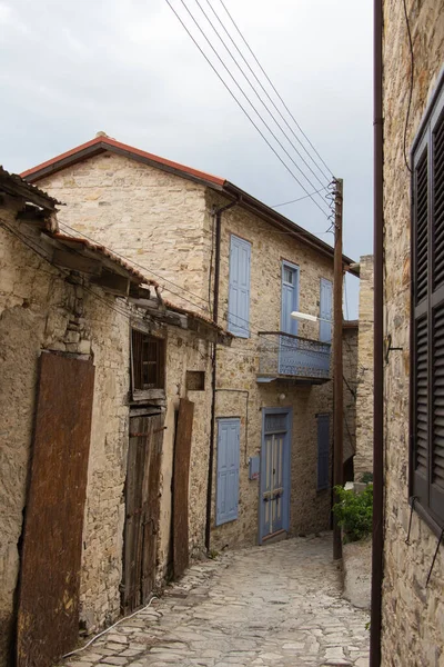 Pano Lefkara Zypern Oktober 2019 Die Ansicht Einer Typischen Straße — Stockfoto