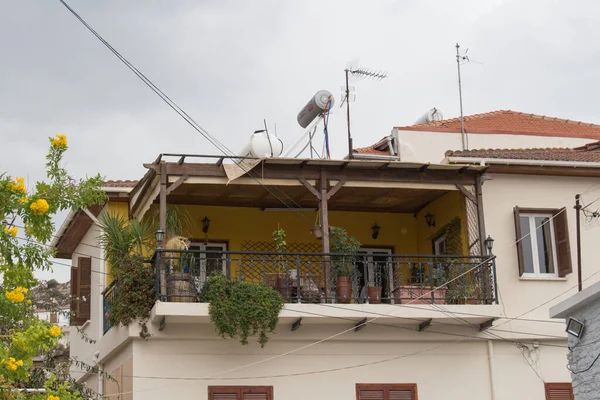 Lefkara Zypern Oktober 2019 Der Blick Auf Den Balkon Einer — Stockfoto