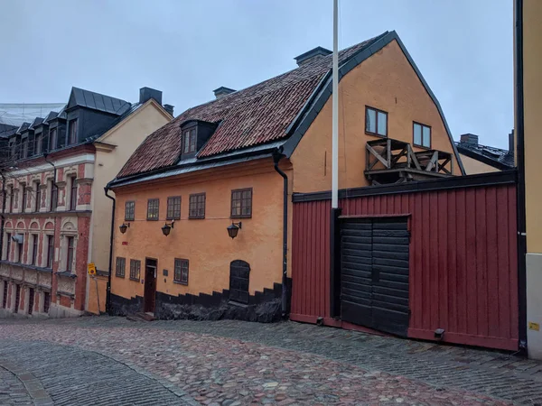 Стокгольм Швеция Января 2019 Года Вид Старые Здания Гамла Стан — стоковое фото