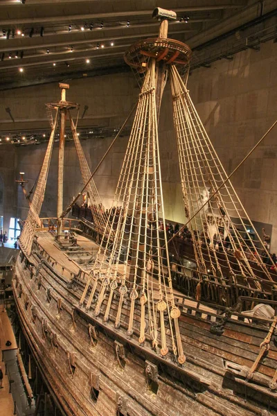 Estocolmo Suecia Diciembre 2018 Vista Del Puerto Vasa Warship Museo — Foto de Stock