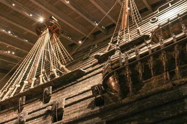 스톡홀름 스웨덴 2018 View Vasa Warship Stine Vasa Museum Stockholm — 스톡 사진