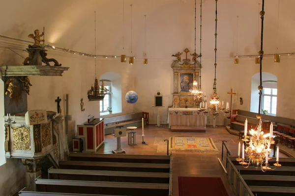 Svezia Trosa Giugno 2019 Veduta Esterna Della Chiesa Terra Trosa — Foto Stock