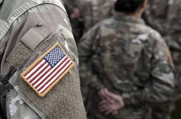 Dia Dos Veteranos Soldado Americano Exército Dos Eua Forças Armadas — Fotografia de Stock