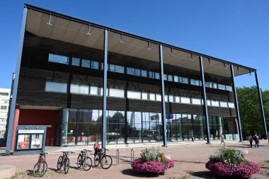 Helsinki, Finlandiya - 25 Temmuz 2024: Helsinki Müzik Konservatuarı.