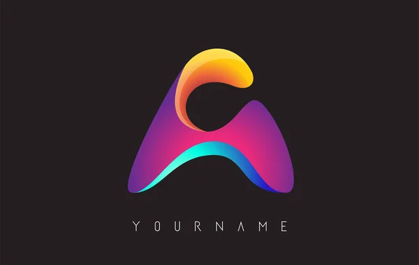 Letter Logo Gradient Color Design Business Card Templates — Stock Vector