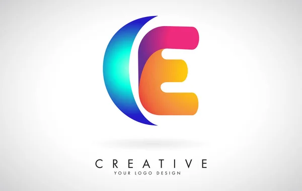 Carta Criativa Azul Rosa Logo Design Com Pontos Entretenimento Corporativo — Vetor de Stock