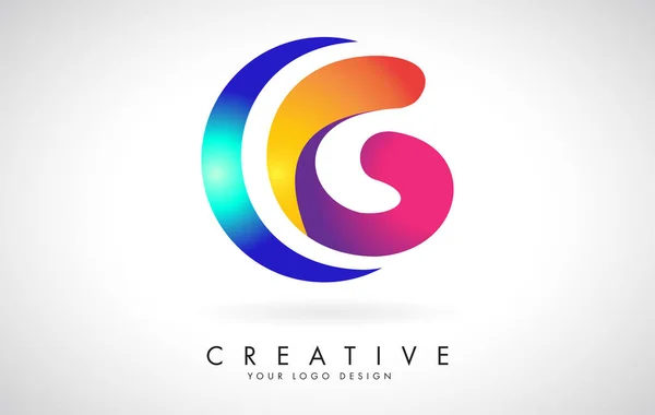 Niebieska Różowa Litera Kreatywna Logo Design Dots Friendly Corporate Entertainment — Wektor stockowy
