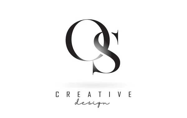 Carta Design Logotipo Logotipo Conceito Com Fonte Serif Estilo Elegante — Vetor de Stock