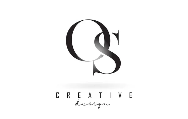 Diseño Letra Logo Logo Concepto Con Fuente Serif Estilo Elegante — Vector de stock