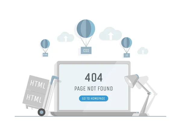 หน้าจอแล็ปท็อปที่มีเวกเตอร์แสดงข้อผิดพลาด 404 หน้าแบน ปัญหาเกี่ยวกับการเชื่อมต่ออินเทอร์เน็ตหรือที่อยู่เว็บไซต์ . — ภาพเวกเตอร์สต็อก