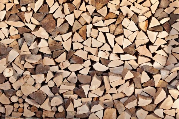 Firewood stack for background — Stock Photo, Image