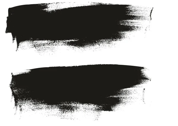 書道ペイントワイドブラシ背景長い高詳細抽象ベクトル背景セット56 — ストックベクタ