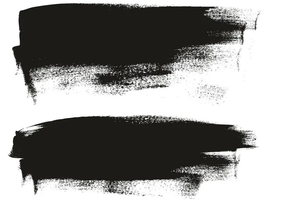 Kaligrafi Paint Wide Brush Latar Belakang Detail Panjang Vektor Abstrak - Stok Vektor