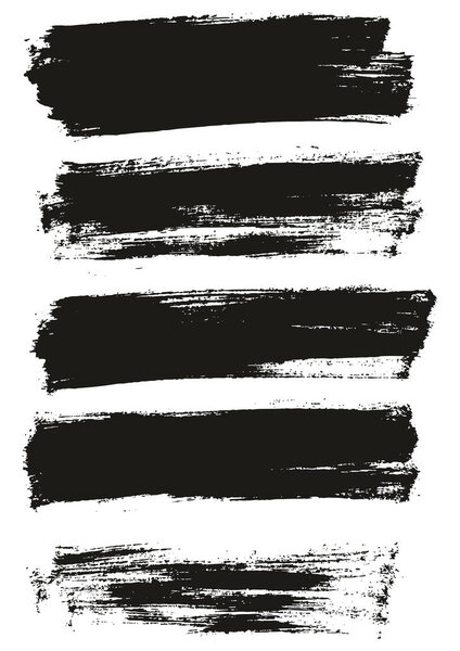 Плоская краска Кисть тонкий полный фон Высокая детализация Векторный фон Набор 