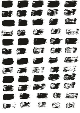 Düz Boya Fırçası İnce Çizgiler Yüksek Detay Soyut Vektör Arkaplanı Ayarları 