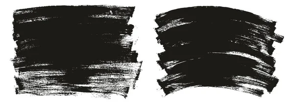 フラットペイントブラシ薄い長い 湾曲した背景ミックス高詳細抽象ベクトル背景ミックスセット — ストックベクタ