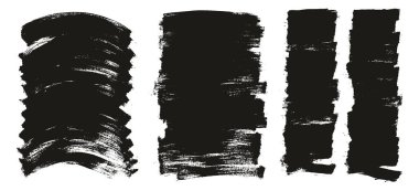 Düz Boya Fırçası İnce Eğri & Uzun & Kısa Arkaplan Yüksek Ayrıntılı Özet Vektör Arkaplanı 