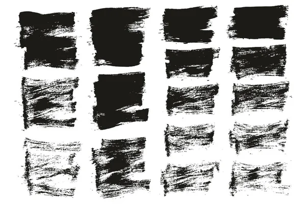 Flat Paint Brush Tunn Kort Mix Bakgrund Hög Detalj Abstrakt — Stock vektor