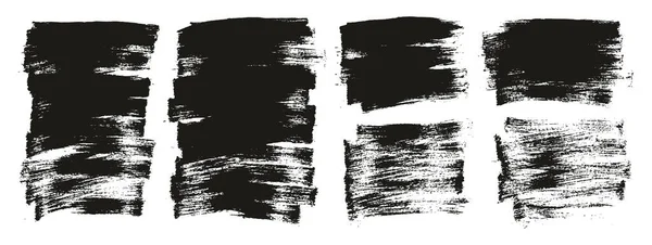Плоская Краска Кисть Тонкий Короткий Микс Фон Высокая Детализация Векторный — стоковый вектор