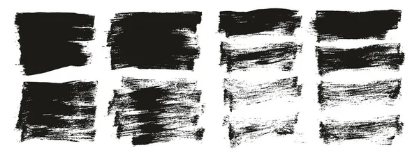 Плоская Краска Кисть Тонкий Короткий Микс Фон Высокая Детализация Векторный — стоковый вектор