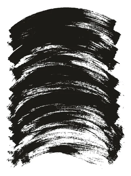 フラットペイントブラシ薄い長い湾曲した背景高詳細抽象ベクトル背景セット — ストックベクタ