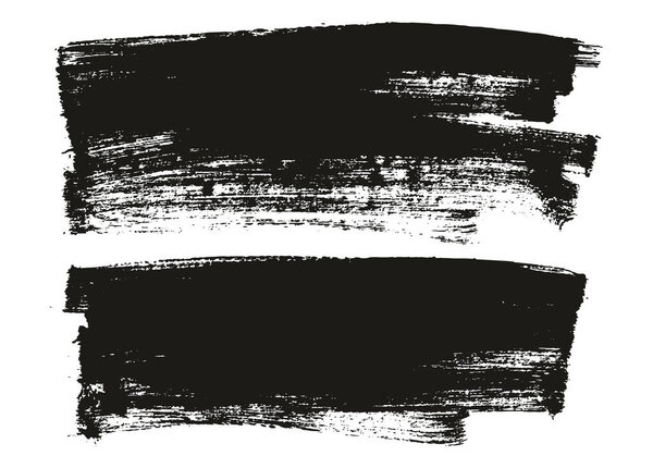 Flat Paint Brush Thin Long Background High Detail Abstract Vector Background Set 