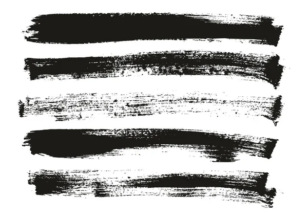 Плоская Краска Кисть Тонкий Длинный Фон Высокая Детализация Векторный Фон — стоковый вектор
