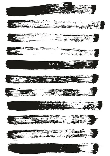 Плоская Краска Кисть Тонкие Прямые Линии Высокой Детализации Абстрактный Векторный — стоковый вектор