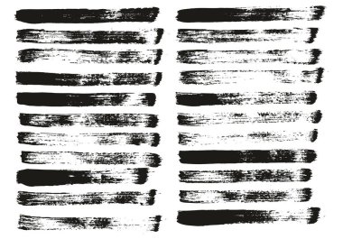 Düz Boya Fırçası İnce Çizgiler Yüksek Detay Soyut Vektör Arkaplanı Ayarları 