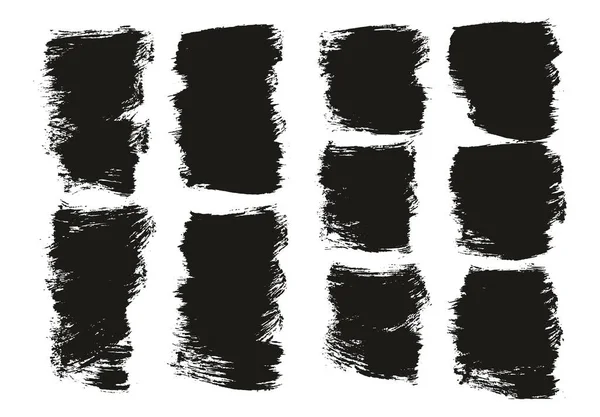 Flache Farbe Pinsel Dick Kurz Mix Hintergrund High Detail Abstrakt — Stockvektor
