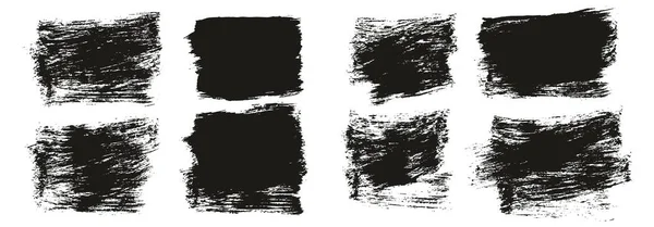 Плоская Кисть Краски Толстый Короткий Микс Фон Высокая Детализация Векторный — стоковый вектор
