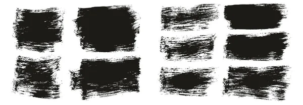 Плоская Кисть Краски Толстый Короткий Микс Фон Высокая Детализация Векторный — стоковый вектор