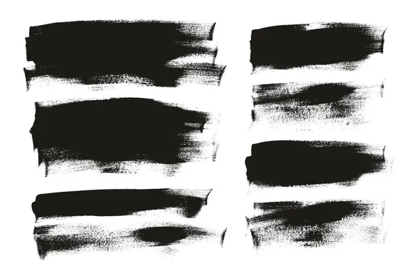 Vlakke Kalligrafie Verf Borstel Regelmatige Lange Achtergrond Mix Hoge Detail — Stockvector