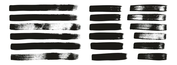 Flache Kalligraphie Pinsel Regelmäßige Gerade Linien Mix High Detail Abstrakte — Stockvektor