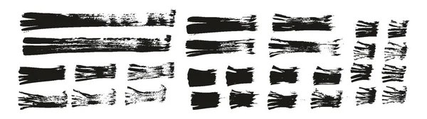 フラットファンブラシ細い直線高詳細抽象ベクトル背景セット — ストックベクタ