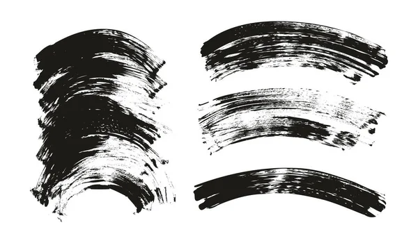 フラットファンブラシ正規曲線背景ミックス高詳細抽象ベクトル背景ミックスセット — ストックベクタ