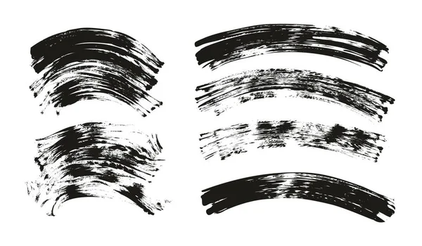 フラットファンブラシ正規曲線背景ミックス高詳細抽象ベクトル背景ミックスセット — ストックベクタ